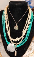 Summer Jewelry Lot – Whimsical Summer Earrings, Shell Necklaces, Sea Glass Brace