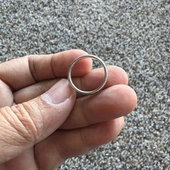 Handmade Silver State Quarter Ring – 6mm Wide Coin Ring – Size 7
