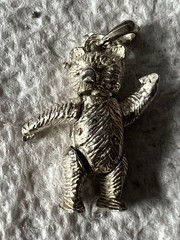 Movable Teddy Bear Pendant Charm Adorable – Sterling Silver 3.80 Gr