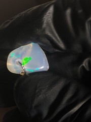 Natural Crystal Opal Tumble Pendant