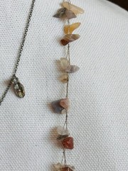 BEAUTIFUL & UNIQUE Pearl and agate ARTIST MADE necklace set
