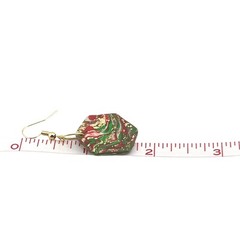 Handmade 1.75in Dangle/Drop Multicolor Hexagon Polymer Clay Earrings