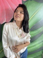 Tagua Nut Jewelry Necklace Tagua Bella natural beach resort wear decor morgan