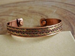 Copper Magnetic Bracelet Arthritis Pain Therapy Energy Cuff Bangle Men & Women