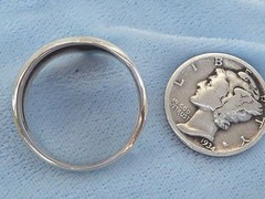 Beautiful Sculpted Sterling Ring, Sizes, 5-3/4, 6-1/2, 7, 8, & 9, Konder #518