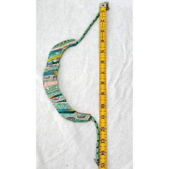 Karen Mical Design Necklace Green Pink Yellow Clay Colorful Artisan Statement