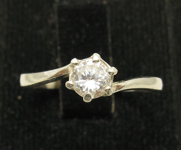 Genuine Stylish Sterling Silver Ring Solid 925 4.5mm CZ Hallmarked Handmade