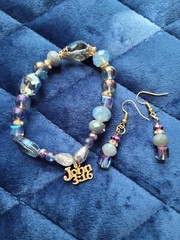 Handmade Jewelry Bracelet and Earrings Set by North Star Jewelry and More