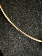 Artisan Hammered Metal Leaf Pendant Wire Collar Necklace Leather Mixed Metal