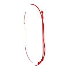 Hand Made Mother of Pearl Clover Red & Black Thread Adjustable Bracelet