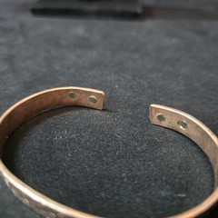 Handmade Magnet Health Copper Cuff Bracelet with Unique Design From Mexico