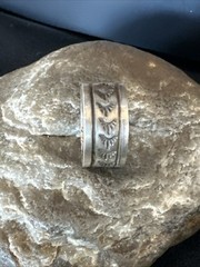 Old Pawn Men Women Wedding Band Navajo Stamped Sterling Silver Ring Sz 10 20049