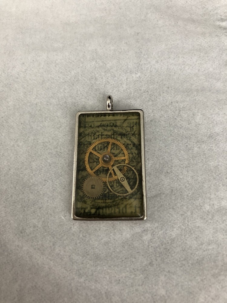 Necklace Pendant- Watch Parts- 1 1/4” In Height, 3/4” in Width