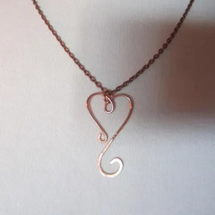 1 Pc Pure Copper Healing Spiral Pendant Locket, Jewelry, Spiritual Kriya