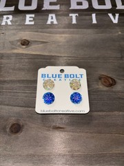Flower Sparkle Stud Earrings