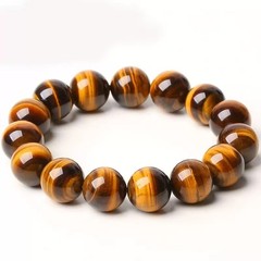 Natural Handmade Stone Tiger Eye Bracelet Tiger Eye Beads Bracelet for Men Women