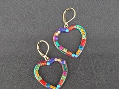 Michal Golan Heart Earrings