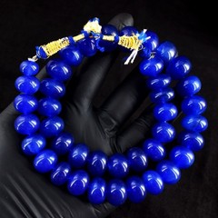 Single Strand 1010.00 Cts Blue Shapphire Beaded Necklace Jewelery RK 43 E742