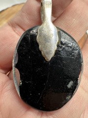 Dichroic Glass Handmade Necklace Pendant Metallics