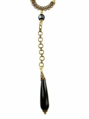 Jan Michaels Black Onyx Camelot Necklace