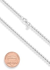 Italian Handmade 3mm Bead Ball Chain Bracelet for Women – Elegant Gift, Made in