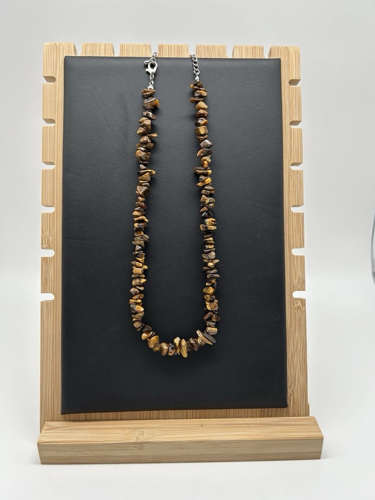 Genuine Tigers Eye Stone 18in Necklace Handmade