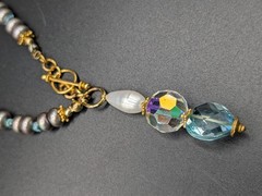Artisan Style Cultured Pearl Statement Necklace