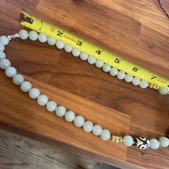 Tibetan Agate Dzi bead necklace 已開光三眼天珠 舍太翠