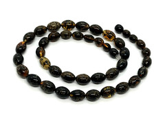 Amber Necklace Olive Beads Dark Natural Baltic Amber Raw Jewelry Gift 13,7g 3417