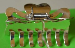 STERLING SILVER LARGE HAIR CLAW CLIP .925 NEW ARRIVAL