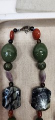Gorgeous Huge Stone Beaded Artisan Necklace Lot Sterling Silver Turquoise Coral