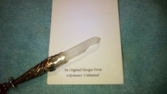 Faceted Red Glass Beads Frosted LEMURIAN Crystal Point PENDANT Wand Ornament
