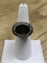 AS-IS!! Barse Sterling Silver 925 Designer Signed Multi Stone Ring size 6.75