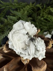 white Calcite Ring Jewelry, Unique handmade crystal ring，925 silver Adjustable