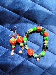 Handmade Jewelry Bracelet and Earrings Set by North Star Jewelry and More