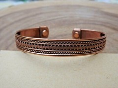 Copper Magnetic Bracelet Arthritis Pain Therapy Energy Cuff Bangle Men & Women