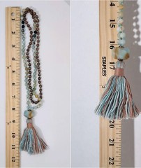 Necklace Meditation Prayer Beads 18″ Unisex Buddhism Handcrafted One Of A Kind