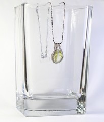 Sterling Silver Lemon Quartz Pendan free 20″ inches Rhodium Plated Silver Chain