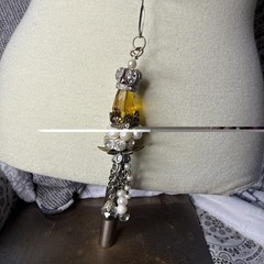 Unique Handcrafted Beaded Boho Tassel Necklace With Charms Beads Gorgeous