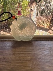 Icy Jade Dragon Pendant Certified Good Luck Health Wealth Money Prosperity