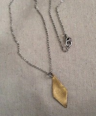 NEW SUNDANCE CHARM OXIDIZED SILVER GOLD PLATED PENDANT ANTIQUE STYLE NECKLACE