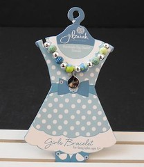 Jilzara Ladybug Blue Girls Petite Silverball Polymer Clay Bead Bracelet B4
