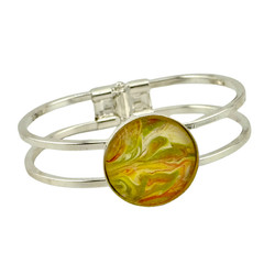 Bracelet Handmade Silver «Yummy Citrus» Spring Style
