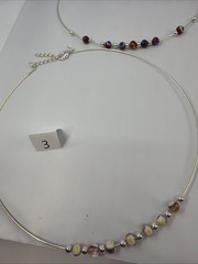 Murano Glass Necklace Italy Art Glass Wire Cable Choker Choice MT08