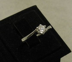 Genuine Stylish Sterling Silver Ring Solid 925 4.5mm CZ Hallmarked Handmade