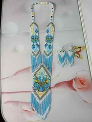 Handmade Necklace Seed Bead Boho American Style Nativ Beaded Multi Strand Gifts