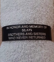 Vietnam Remembrance Black Braclet/Cuff