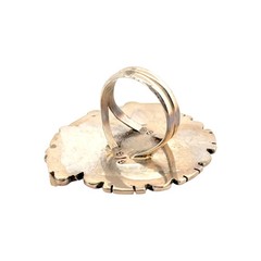 Sampson Whitegoat, Ring, Multi-Stone, Sterling Silver, Navajo, 9″