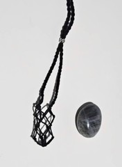 Stone Hugger with Stone, Necklace, Rearview Mirror Decor, Bringing Positivity.