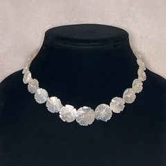Handcrafted Mother-of-Pearl Flower Necklace